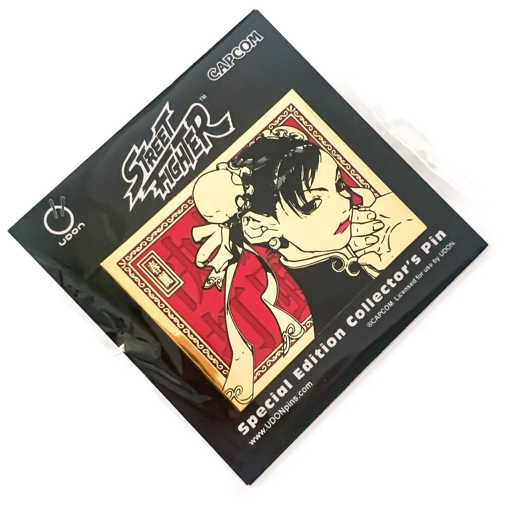 SDCC 2024 CHUN-LI Red ENAMEL PIN Lapel STREET FIGHTER III 3rd Strike CAPCOM Udon